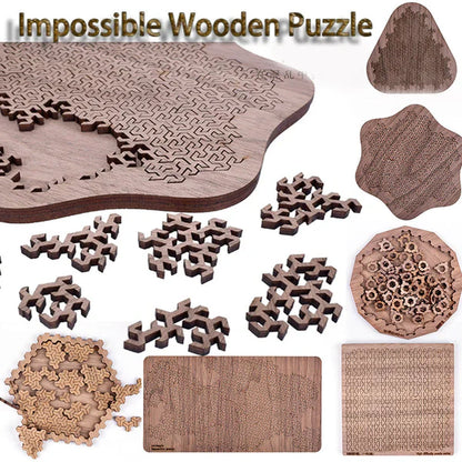 3D Brain-teaser Wooden Puzzles
