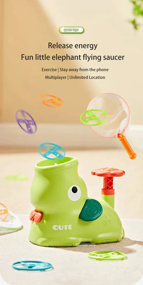 Thrilling Flying Disc launching toy for kids