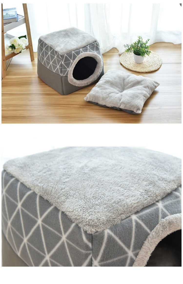 Soft Nest Kennel Pet Bed for Cats Dogs