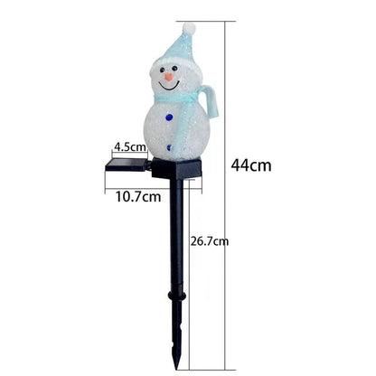 Snowman Christmas Decoration Waterproof Solar Led Light