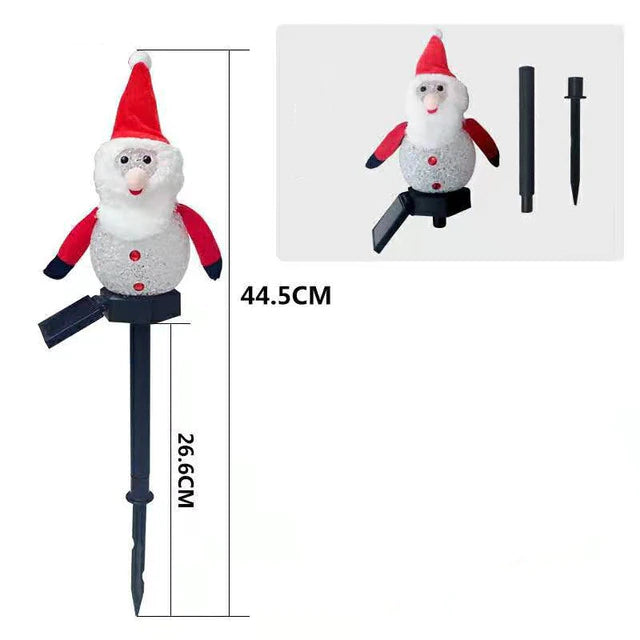 Snowman Christmas Decoration Waterproof Solar Led Light