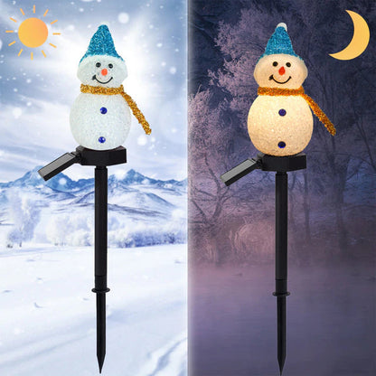 Snowman Christmas Decoration Waterproof Solar Led Light