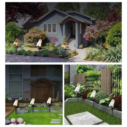 Solar Owl Garden Light