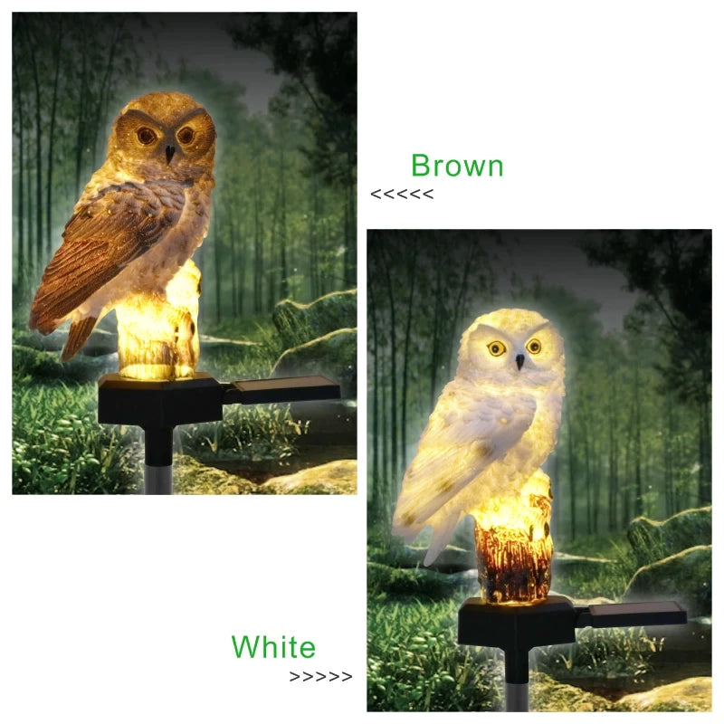 Solar Owl Garden Light