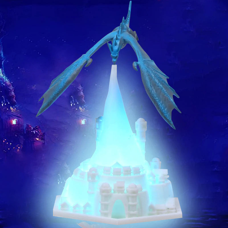 Volcano Dragon Lamps Christmas Decorations 3D