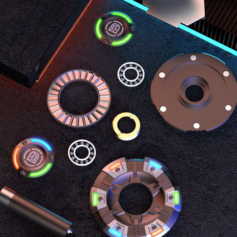 ADJUDICATION 2in1 EDC Metal Pushing Card Hand Spinner Papa Coin