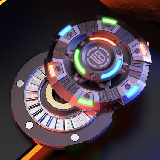 ADJUDICATION 2in1 EDC Metal Pushing Card Hand Spinner Papa Coin