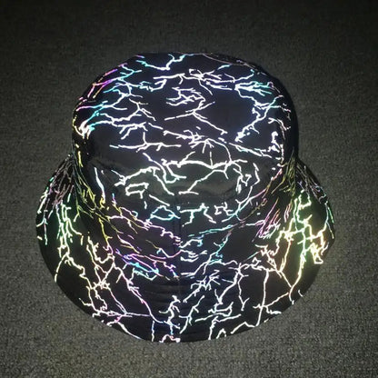 Reflective Bucket Hat Y2K Harajuku
