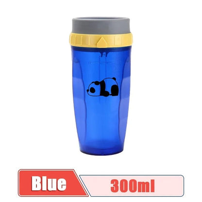French Lidless Twist Cup Creative Plastic Insulated Mug