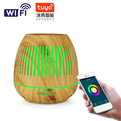 WiFi smart 550ML Electric Aroma Diffuser Essential Oil Diffuser Air Humidifier