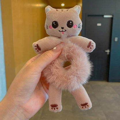 Hair Circle Girl Frog Plush