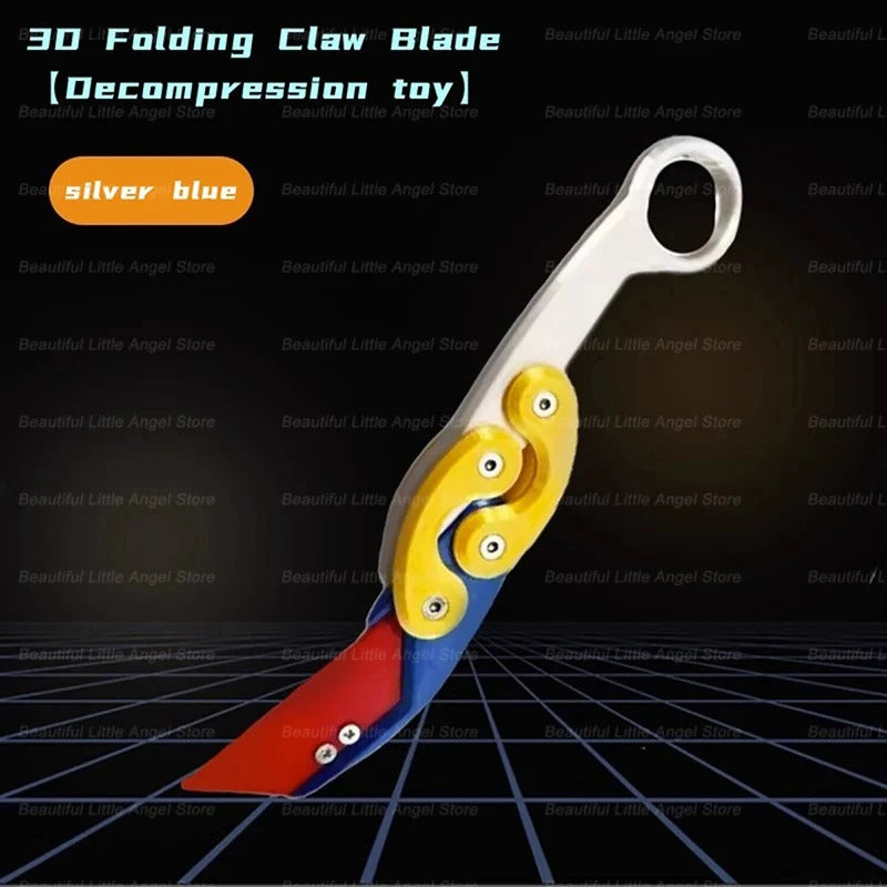 3D Printed Gravity Claw Knife Toy Stress Relief