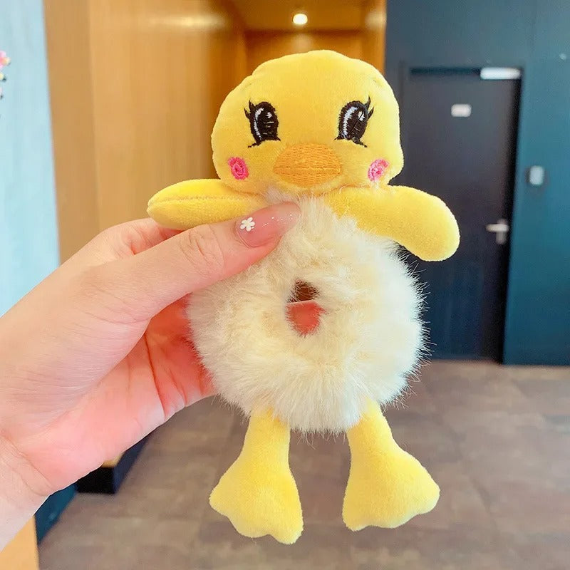 Hair Circle Girl Frog Plush