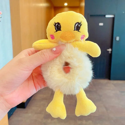 Hair Circle Girl Frog Plush