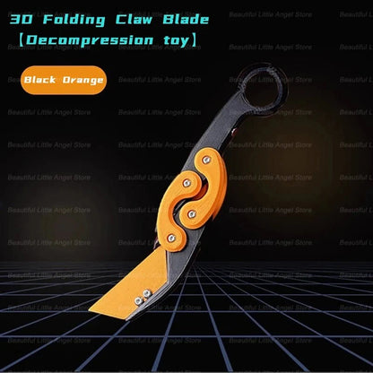 3D Printed Gravity Claw Knife Toy Stress Relief