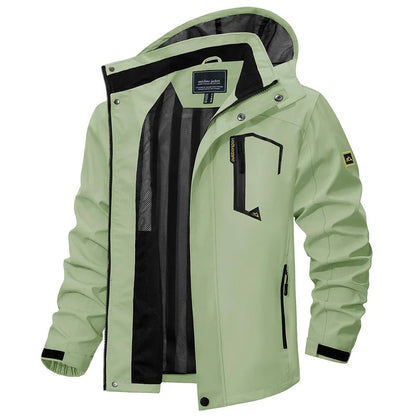 Jackets Mens Mesh Lined Waterproof Rain Jacket