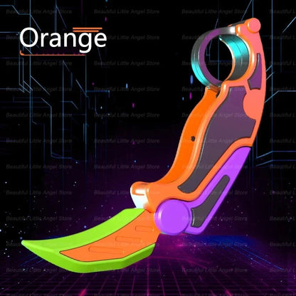 3D Printed Gravity Claw Knife Toy Stress Relief