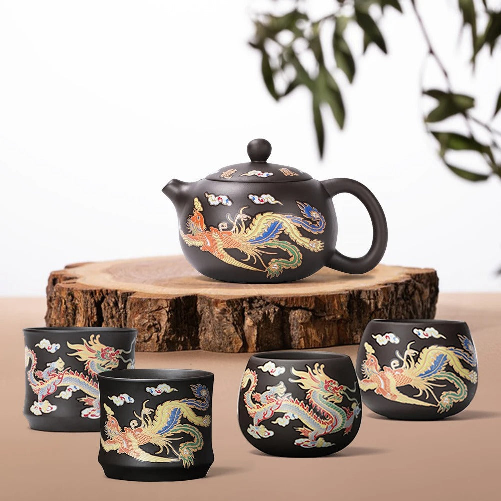 Dragons Color-changing Teapot