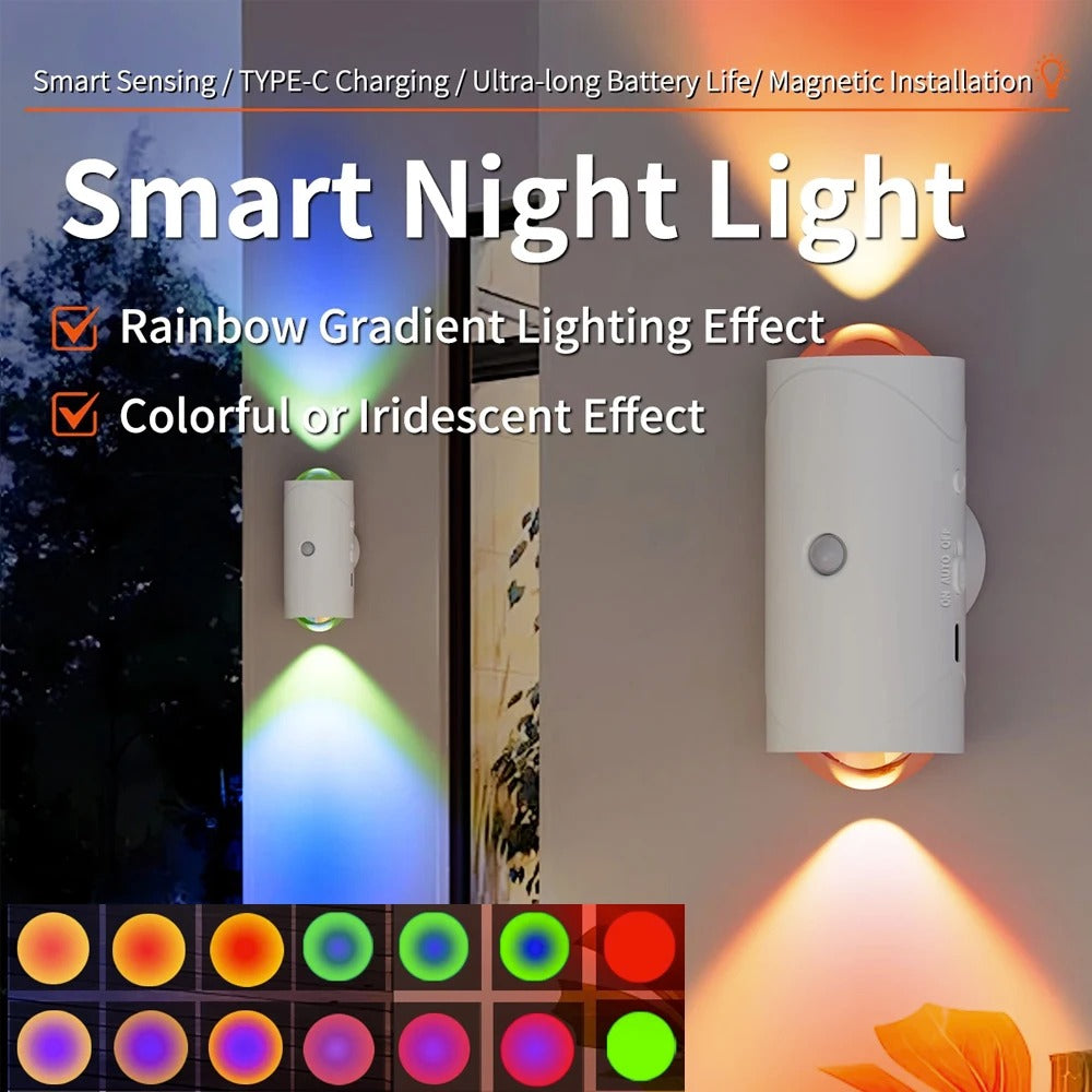 Smart Induction Wall Lamp Motion Sensor LED Night Light