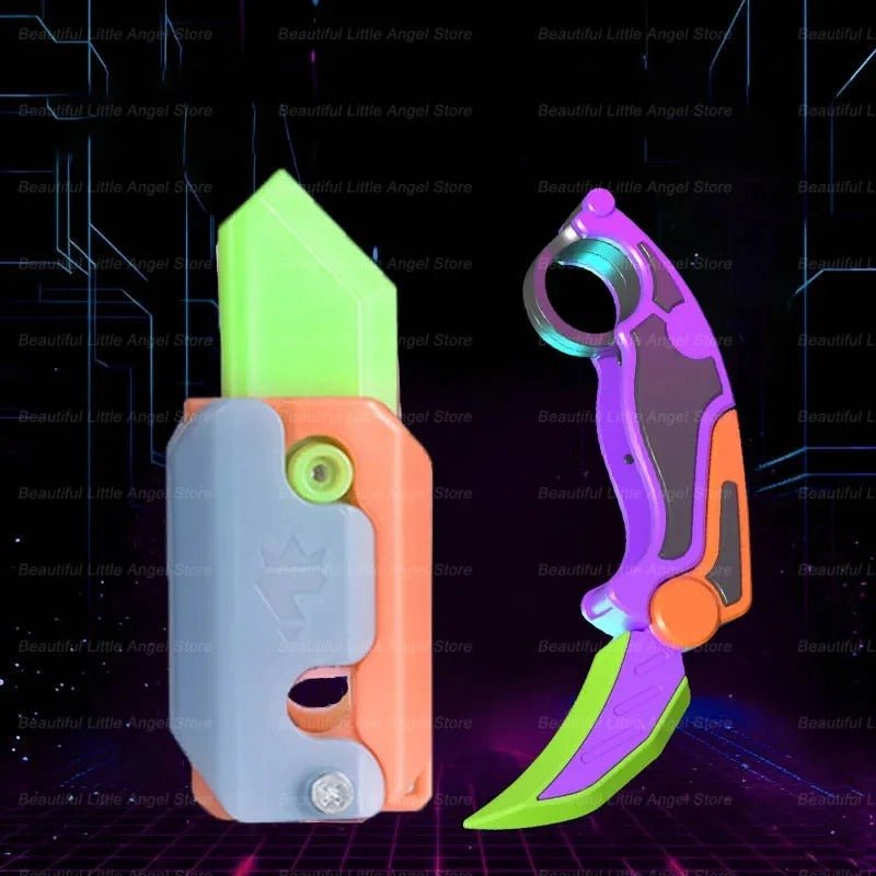 3D Printed Gravity Claw Knife Toy Stress Relief