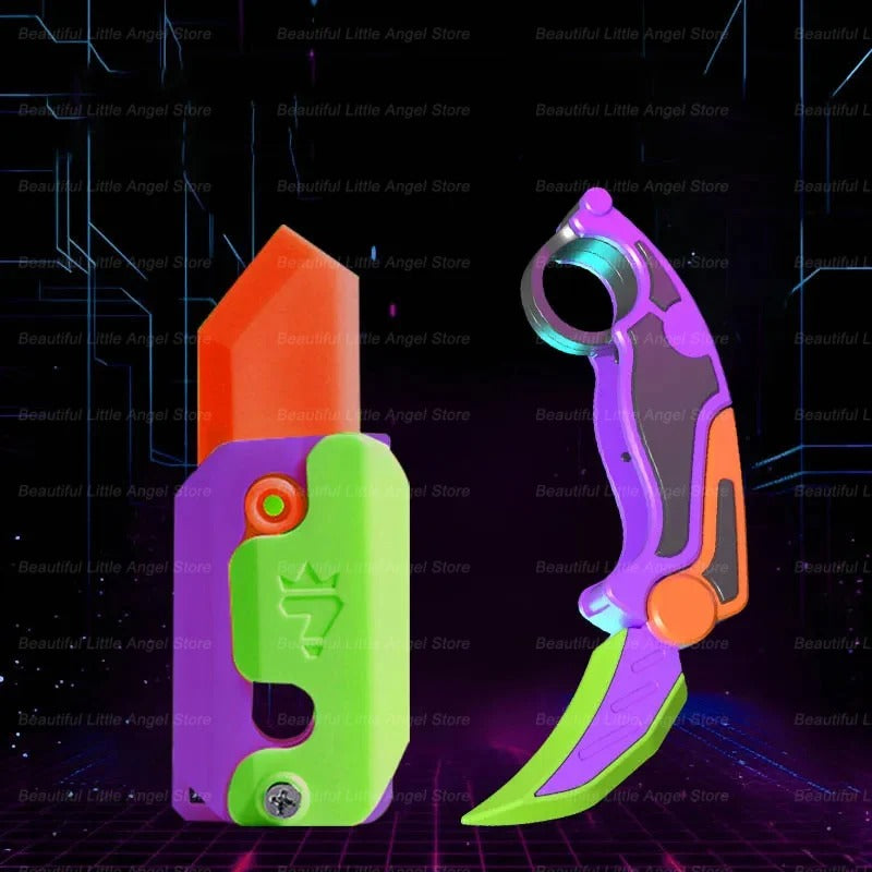 3D Printed Gravity Claw Knife Toy Stress Relief