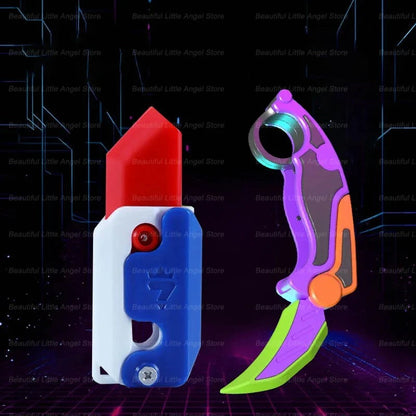 3D Printed Gravity Claw Knife Toy Stress Relief