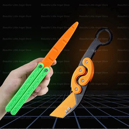 3D Printed Gravity Claw Knife Toy Stress Relief