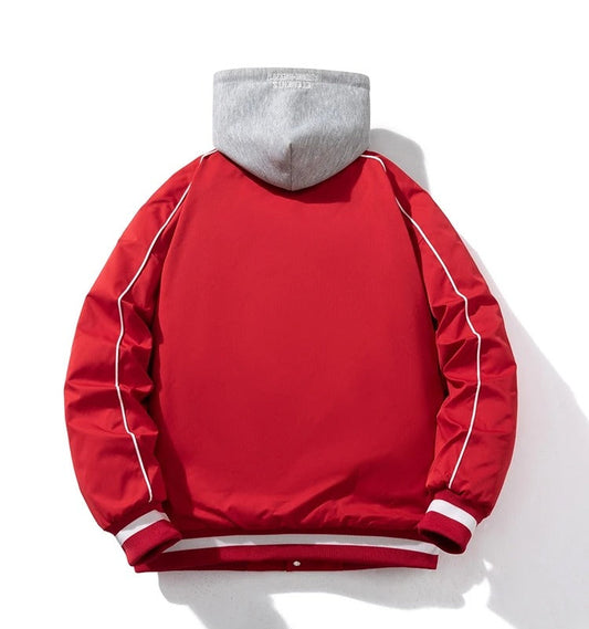 Mens Parka Jacket Letter Autumn