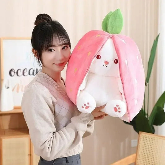 Strawberry Turn Into Rabbit Plush Toy