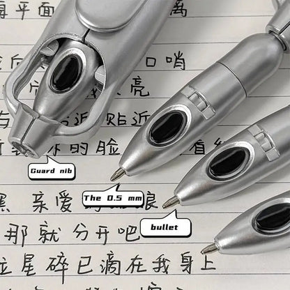 Creative Unique Folding Ballpoint Pen 0.5mm Black Gel