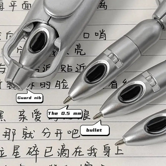 Creative Unique Folding Ballpoint Pen 0.5mm Black Gel