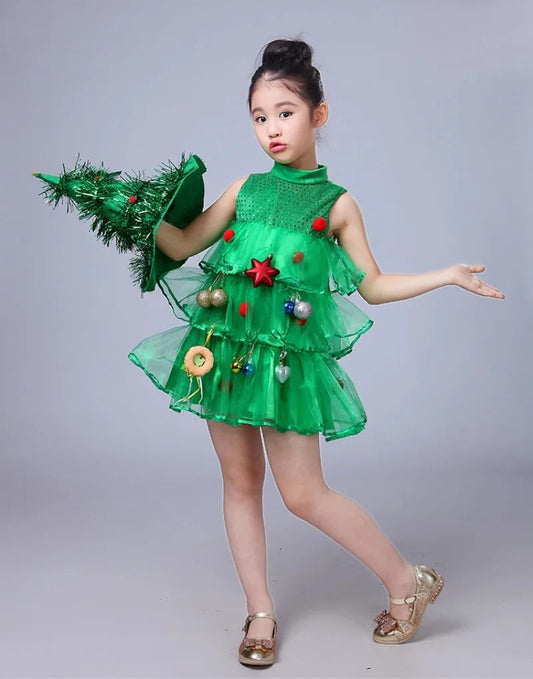 Green Christmas Tree Costume