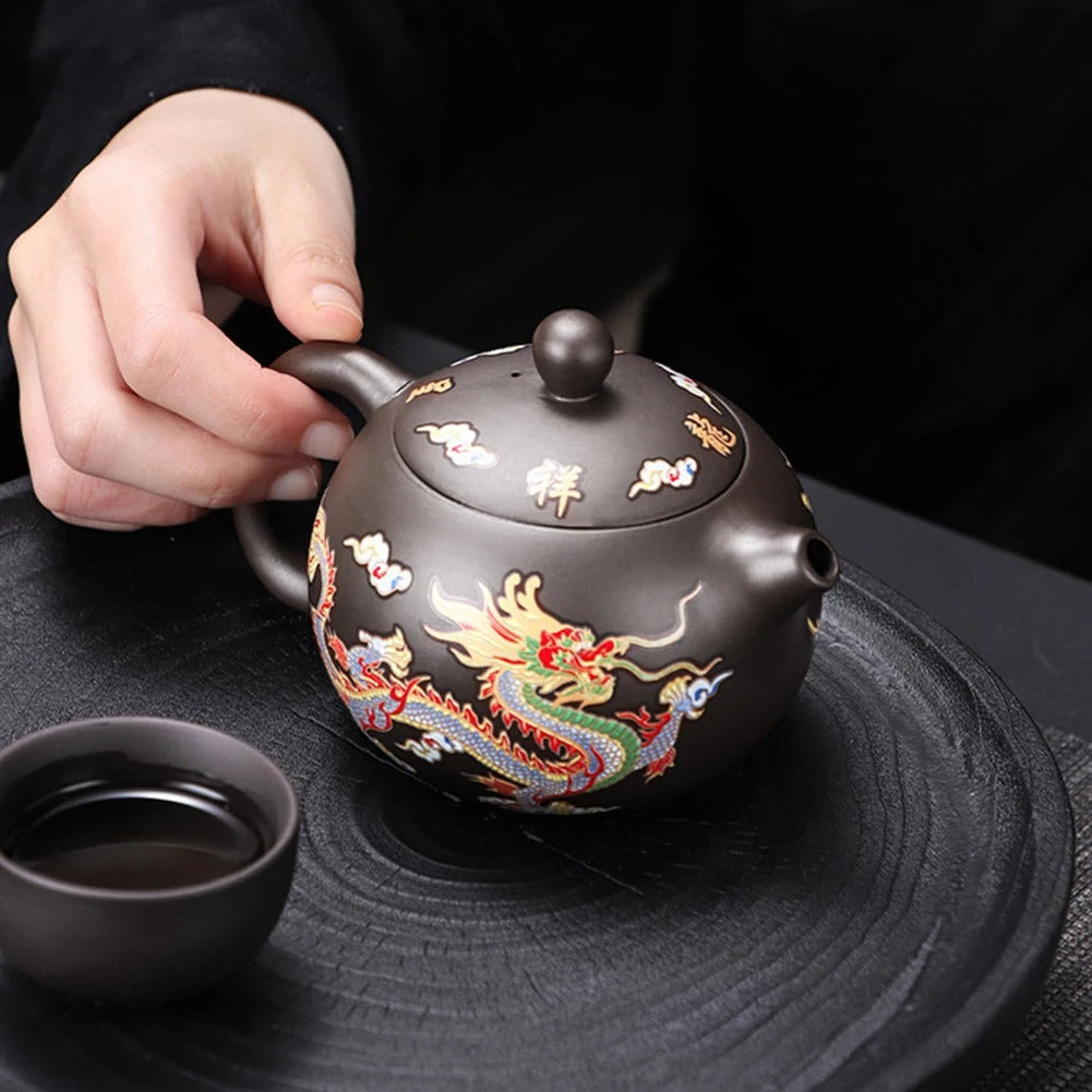 Dragons Color-changing Teapot