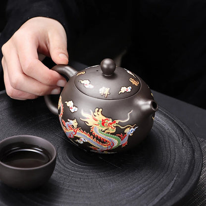 Dragons Color-changing Teapot