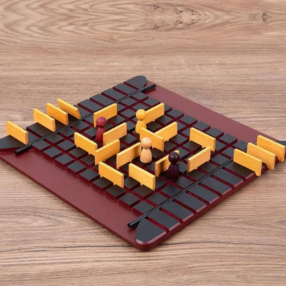 Wooden Checkers Board Game Two-Player Game