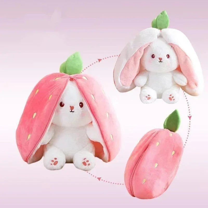 Strawberry Turn Into Rabbit Plush Toy