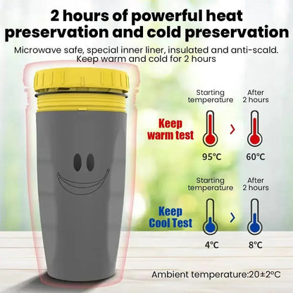 French Lidless Twist Cup Creative Plastic Insulated Mug