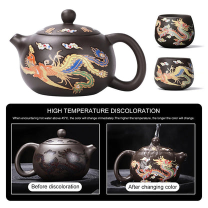 Dragons Color-changing Teapot