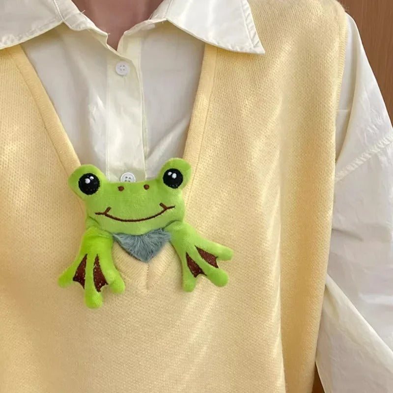 Hair Circle Girl Frog Plush