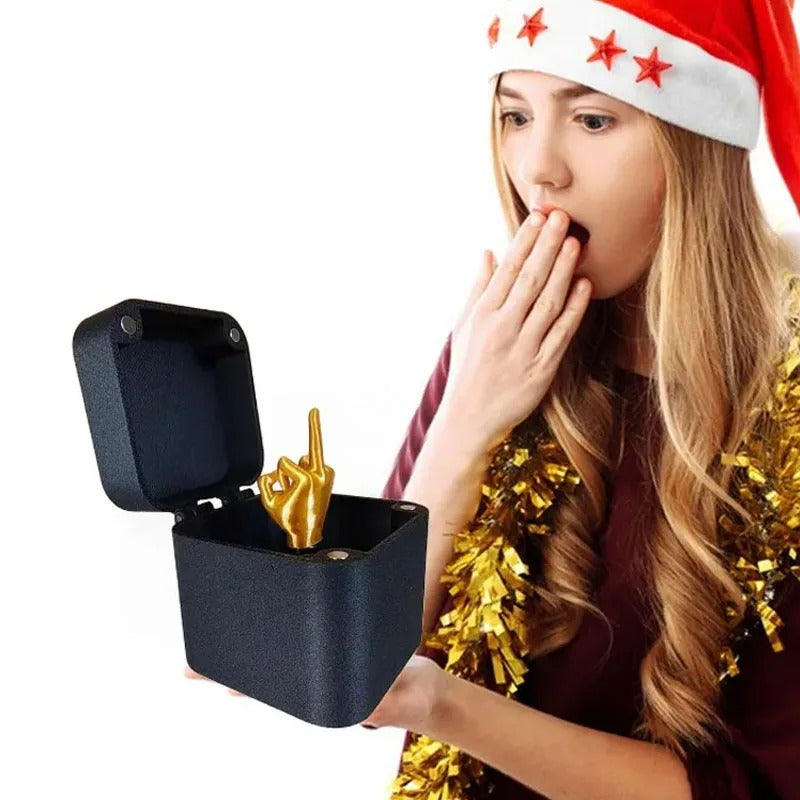 Desk Decoration Middle Finger in the Box