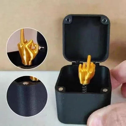 Desk Decoration Middle Finger in the Box
