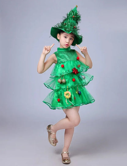 Green Christmas Tree Costume
