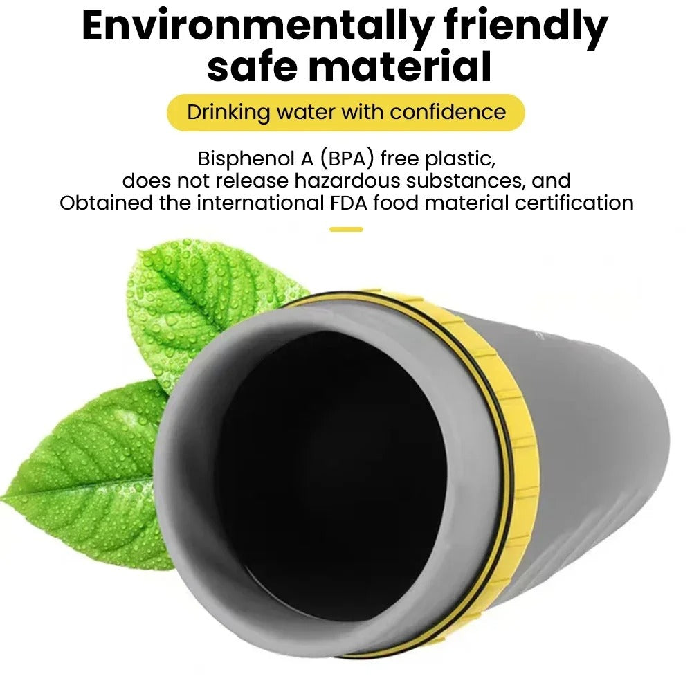 French Lidless Twist Cup Creative Plastic Insulated Mug