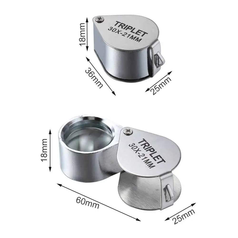 10-30X Pocket Loupe Magnifier