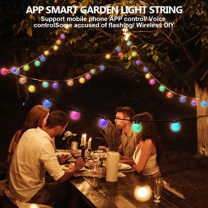 Smart APP RGB String Lights 33Ft 50Bulbs With Remote IP65