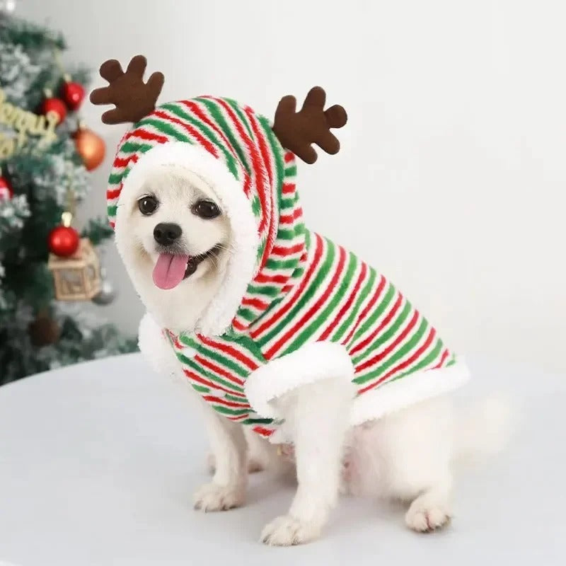 Santa Claus Dog Cat Coat Hoodies