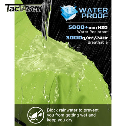 Jackets Mens Mesh Lined Waterproof Rain Jacket