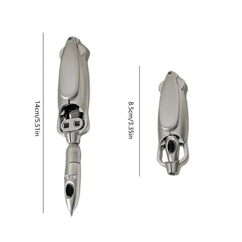 Creative Unique Folding Ballpoint Pen 0.5mm Black Gel