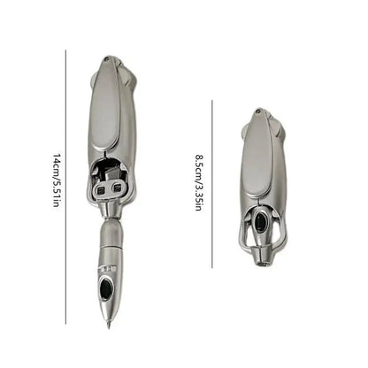 Creative Unique Folding Ballpoint Pen 0.5mm Black Gel