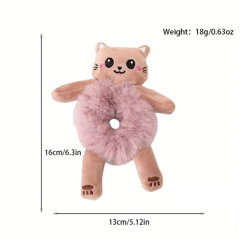 Hair Circle Girl Frog Plush